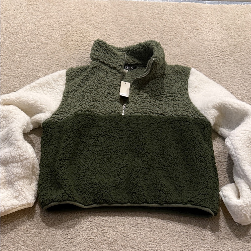 Francesca’s Sherpa Quarter Zip Pullover